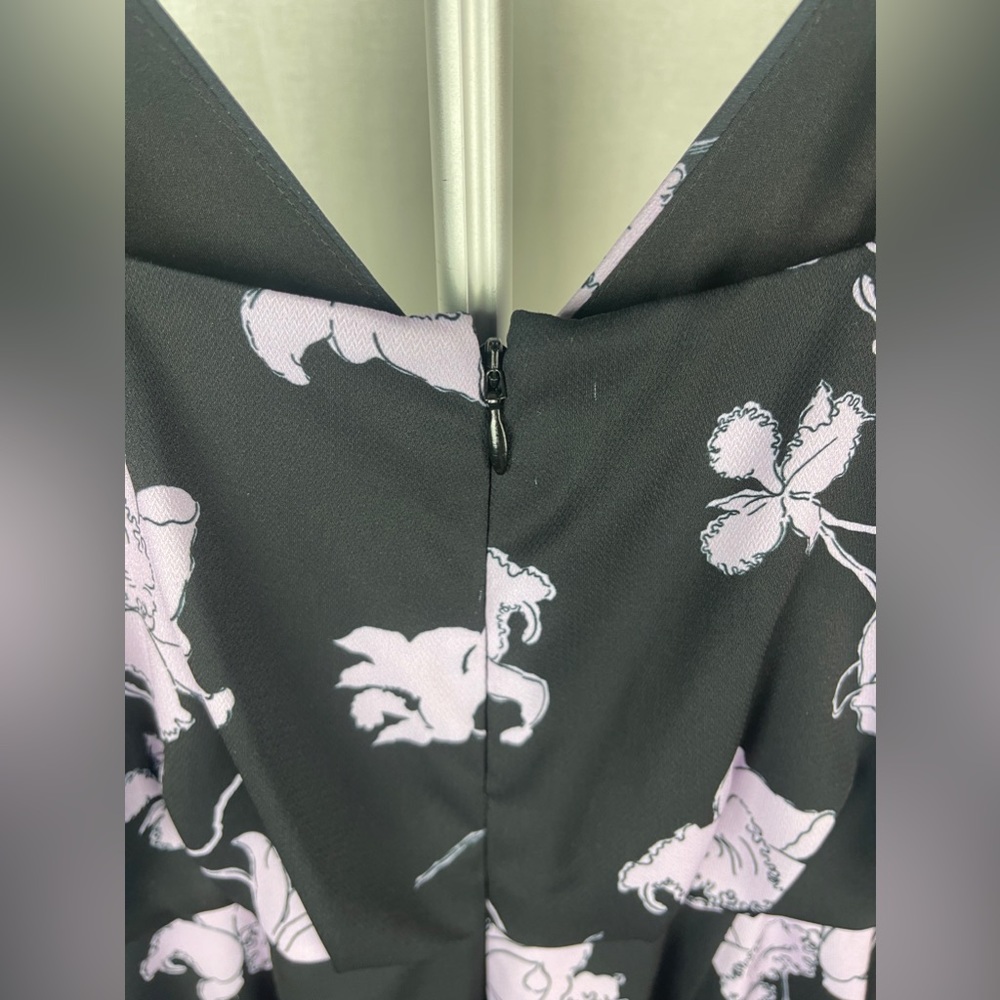 CHELSEA28 Black and Purple Faux Wrap Camisole Dress size XXS (00)NWT - Picture 9 of 14
